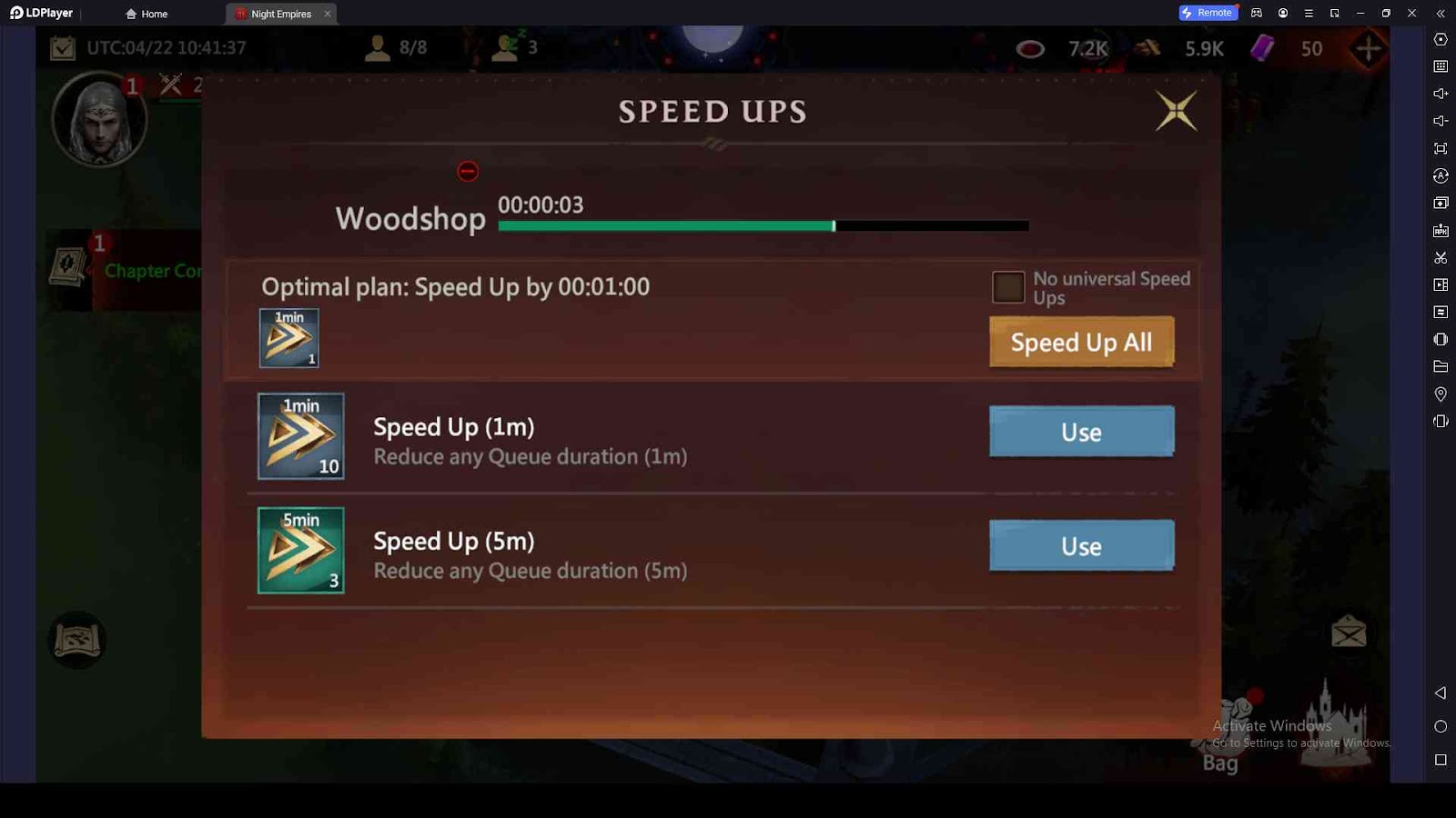 Use Speed-Ups to Skip Time