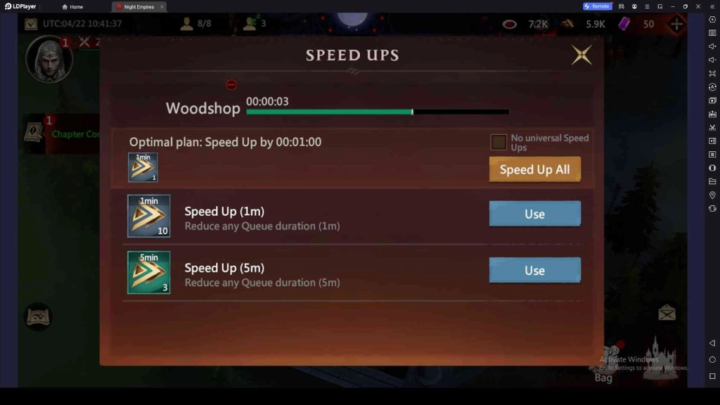 Use Speed-Ups to Skip Time