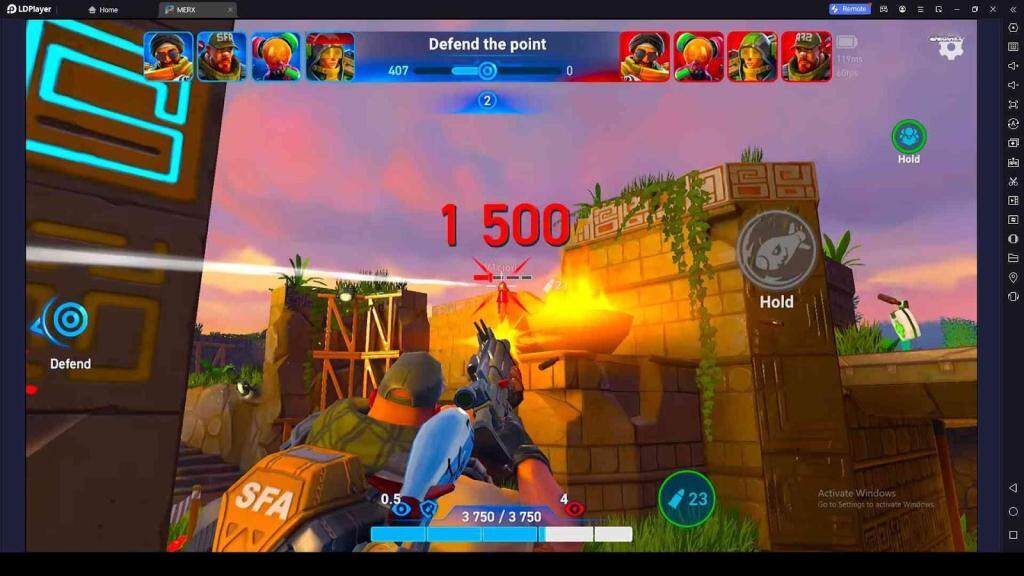 Kill Opponents for Win Points in MerX: Multiplayer PvP shooter
