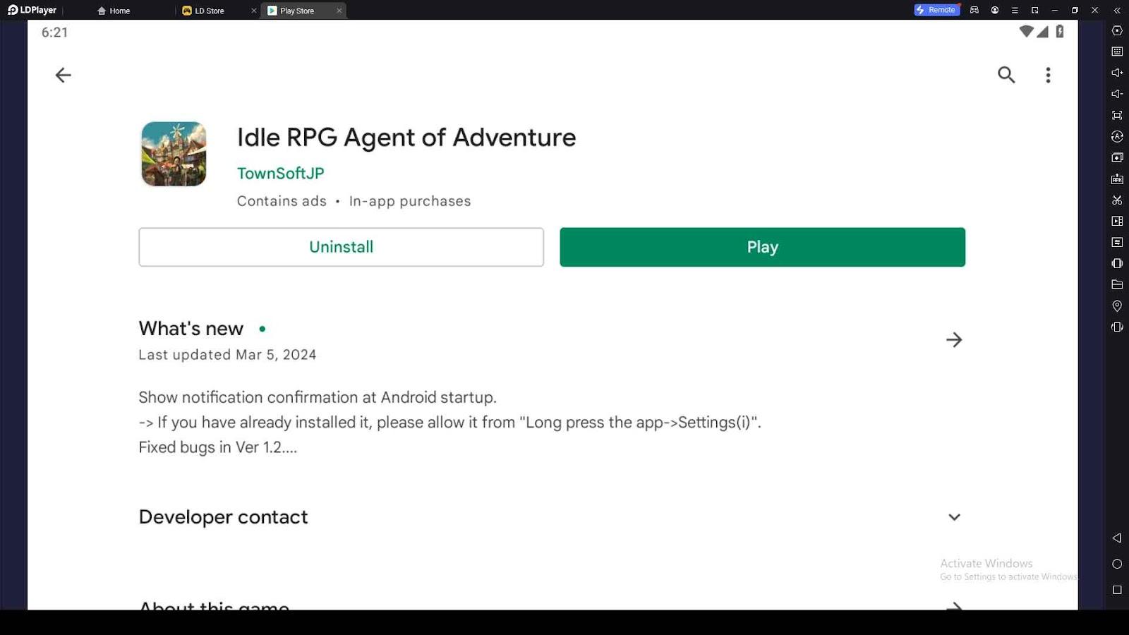 Playing Idle RPG Agent of Adventure on PC with LDPlayer