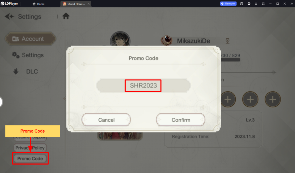 Shield Hero: RISE (Global) แจก Giftcode (6 โค้ด) ไอเทมเพียบ!! อัปเดตเรื่อยๆ พร้อมวิธีกรอกบน LDPlayer9
