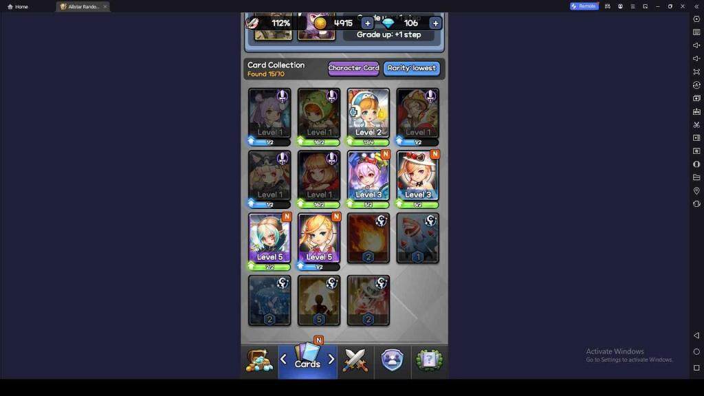 Selecting the Best Character