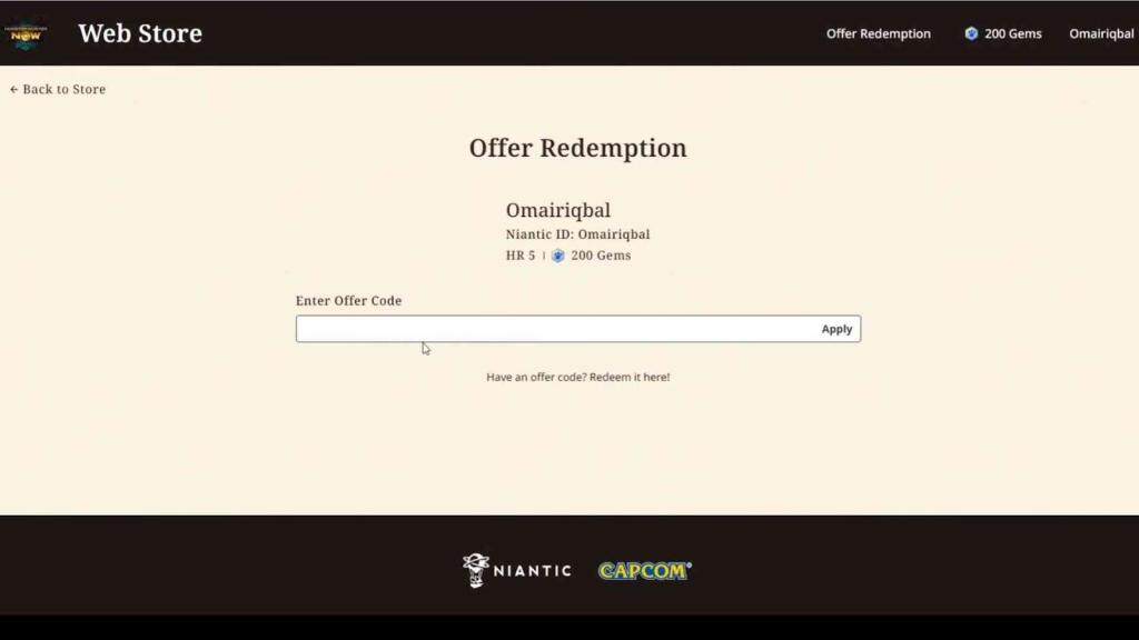 How to Redeem Codes in Monster Hunter Now