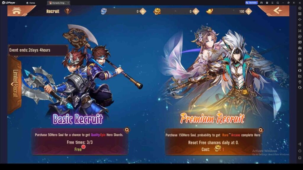 Recruit the Most Powerful Characters