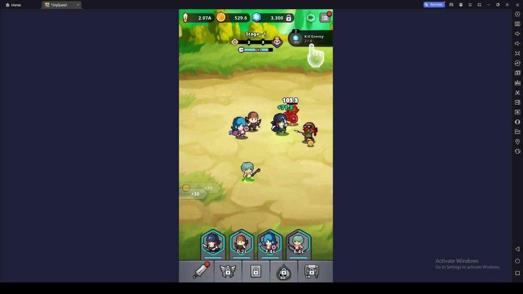 Idle Battles in Tiny Quest : Idle RPG Game