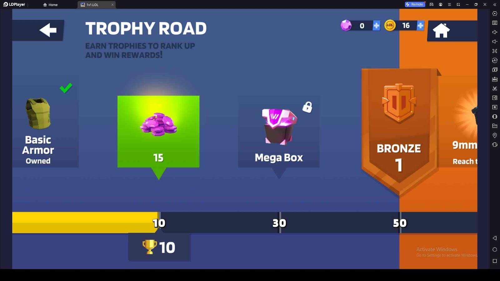 Trophy Road for Awesome Rewards
