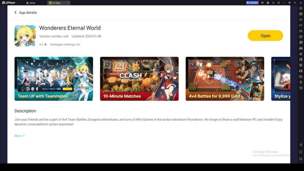 Playing Wonderers: Eternal World on PC with LDPlayer