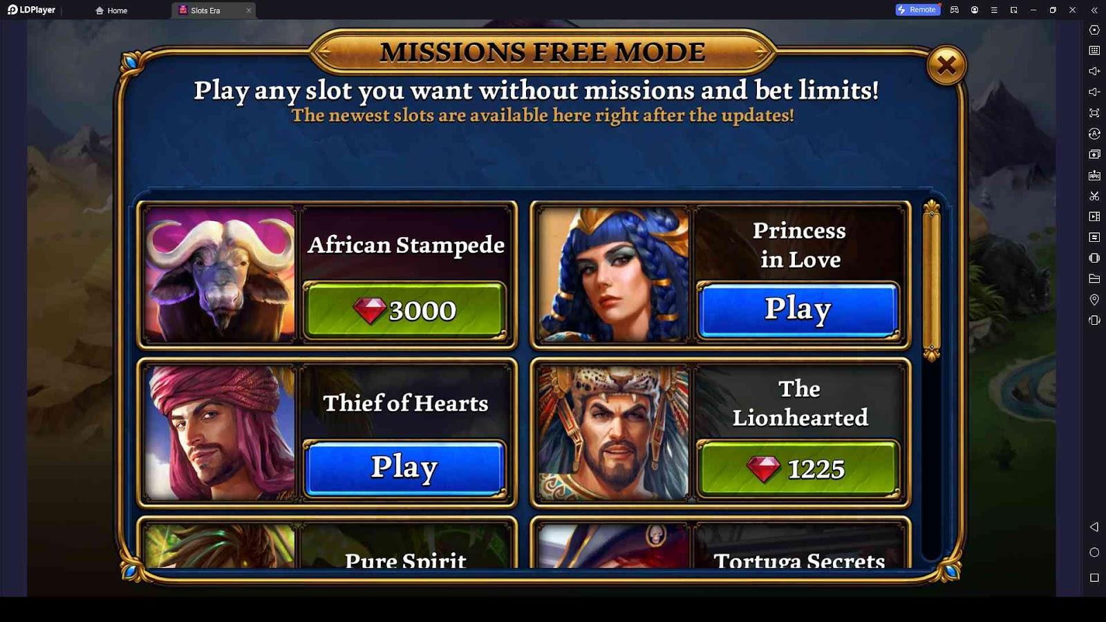 Missions - Free Mode in Slots Era - Jackpot Slots