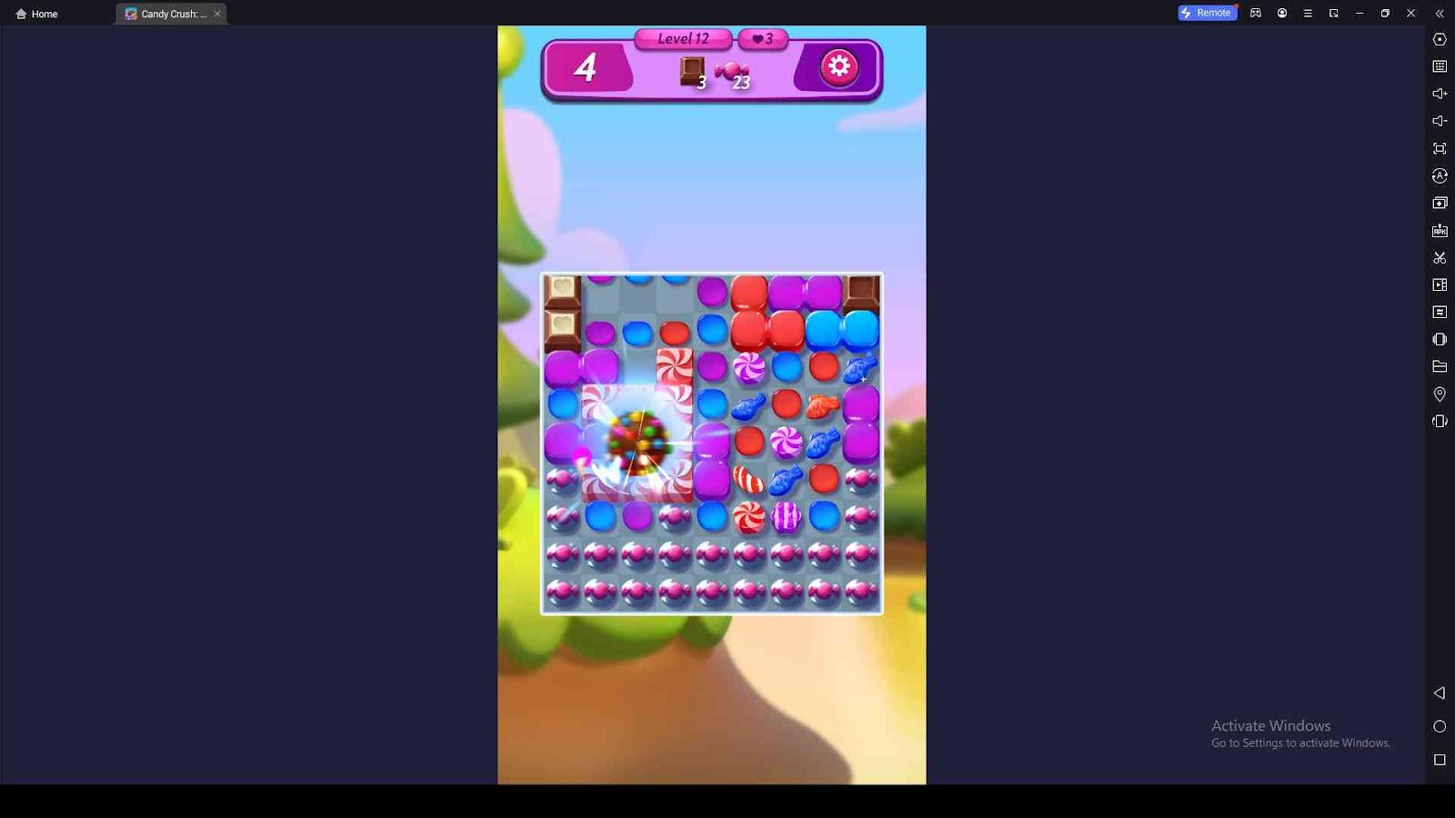 Combine Special Candies in Candy Crush: Blast! Puzzles