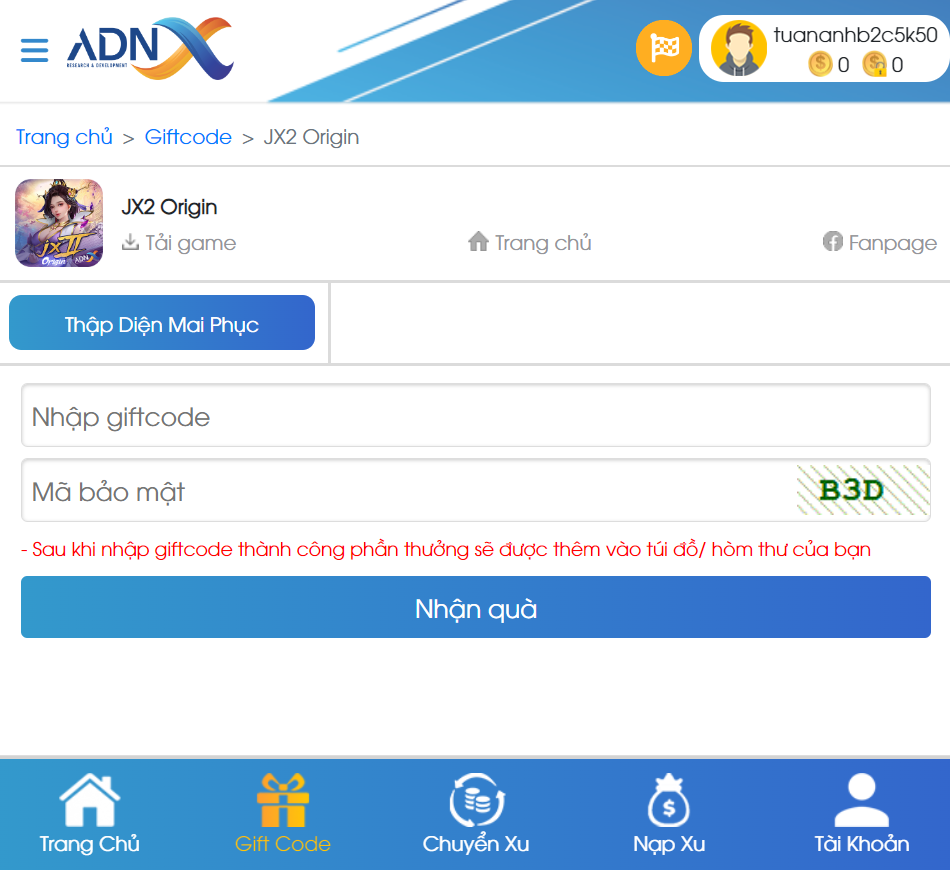 JX2 Origin Mobile: Tổng Hợp Giftcode Tân Thủ & Sự Kiện Đầu Game, Cách Nhập Giftcode