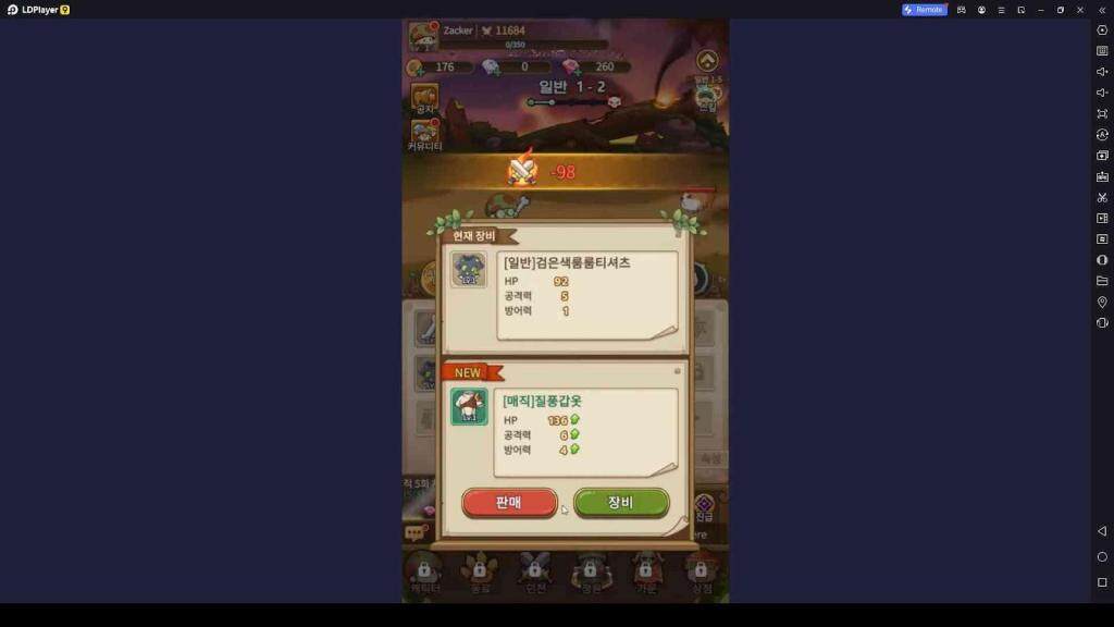 Genie for More Equipment in Legend of Mushroom
