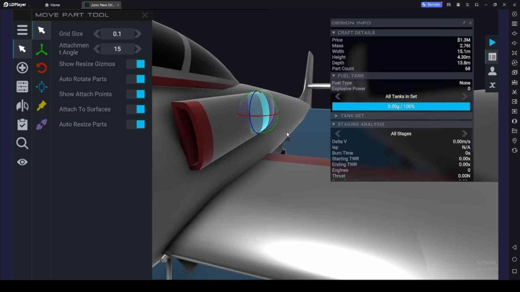 Build and Launch Aircraft in Juno: New Origins