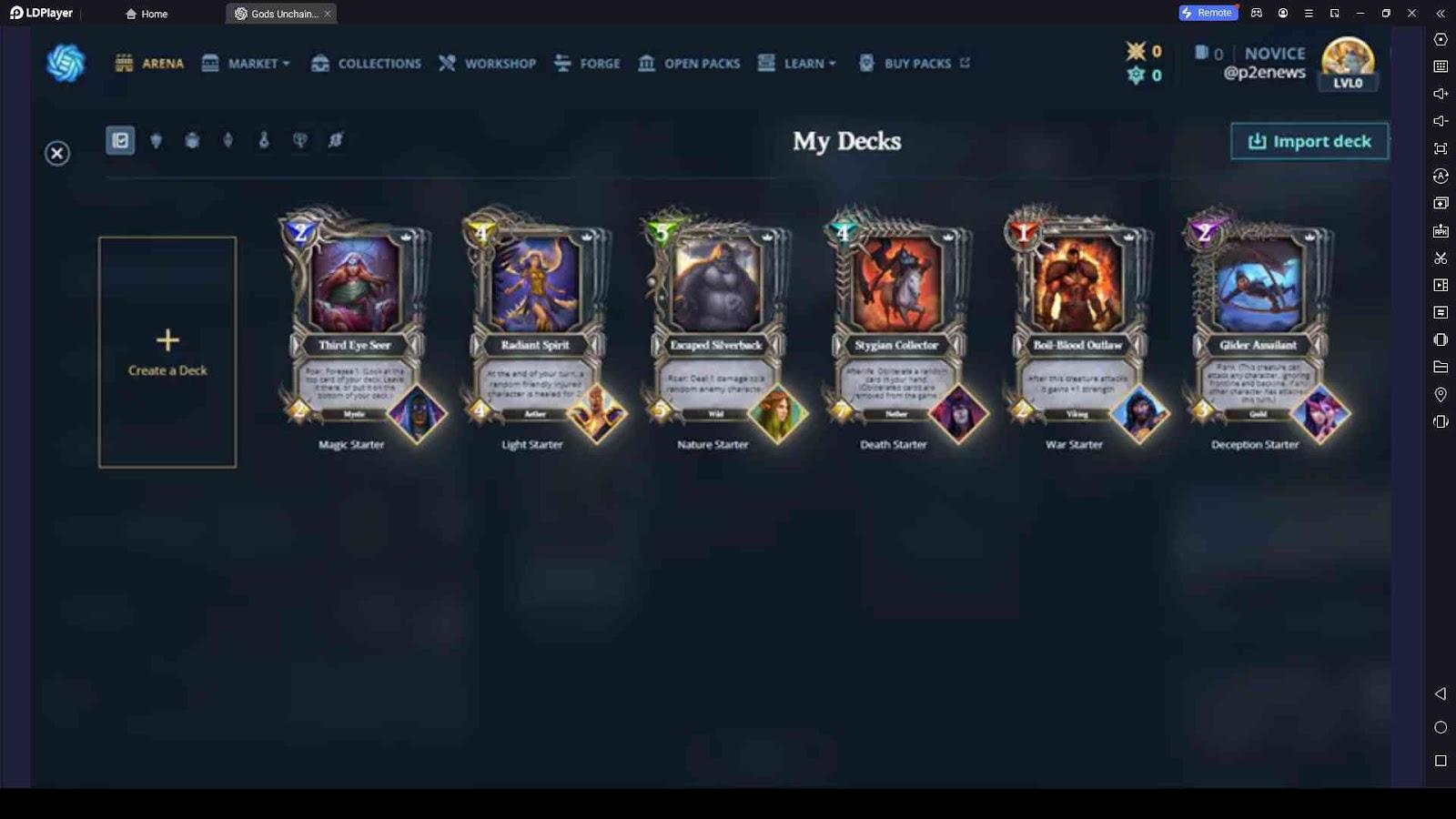 Create Decks with the Best Cards in Gods Unchained