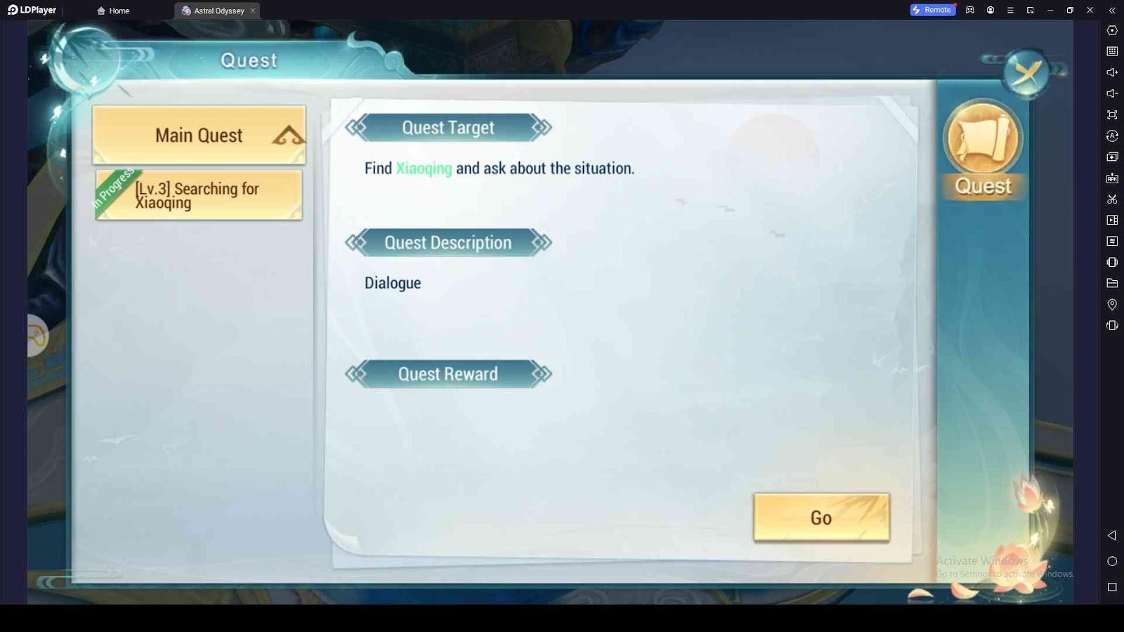 Complete the Main Quests in Astral Odyssey