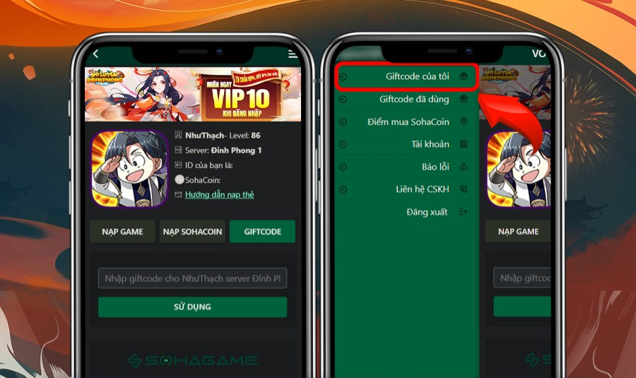 Võ Luyện Đỉnh Phong SohaGame: tổng hợp giftcode tân thủ và hướng dẫn cách nhập mới nhất