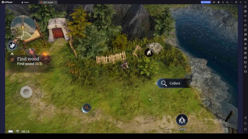 Explore to Collect Resources