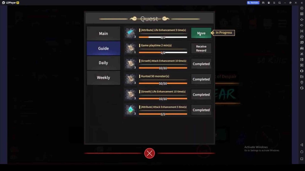 Guide Quests to Complete from the Beginning