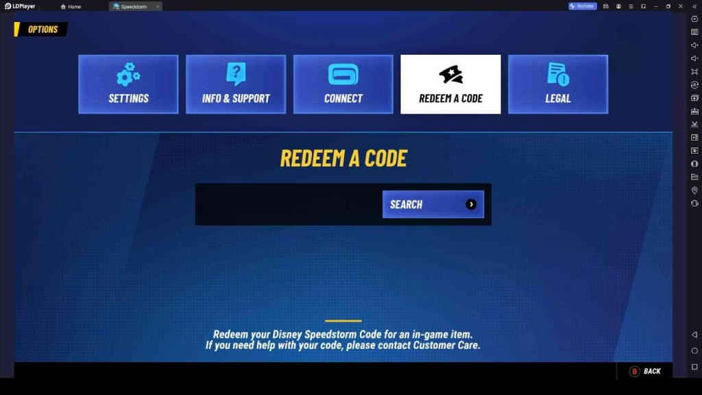 Redeeming Process for the Codes in Disney Speedstorm