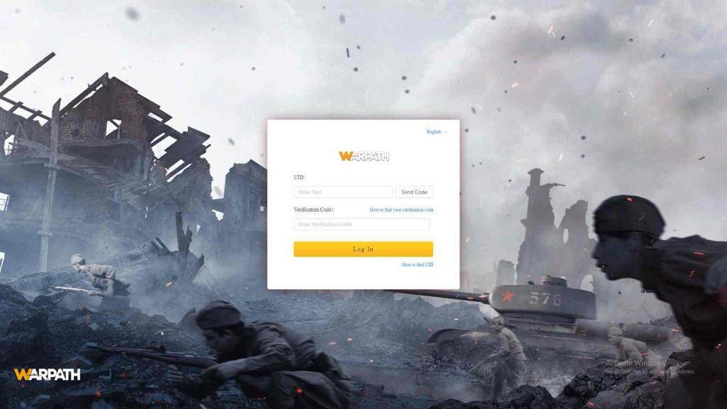 Redeeming Process for the Codes in Warpath