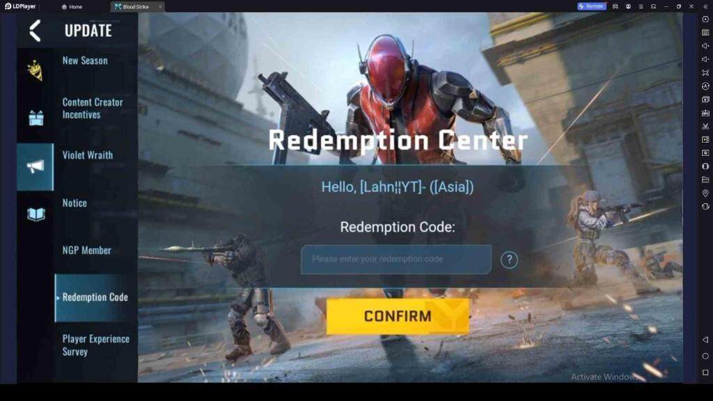 Redeeming Process for Blood Strike Codes
