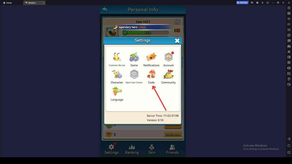 Redeeming Process for the Codes in Beedom Casual Strategy Game