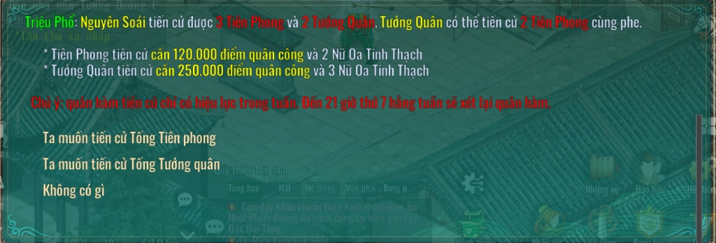 Kiếm Hiệp Tình 2 Mobile: Hệ Thống Quân Hàm Và Cách Tiến Cử Quân Hàm