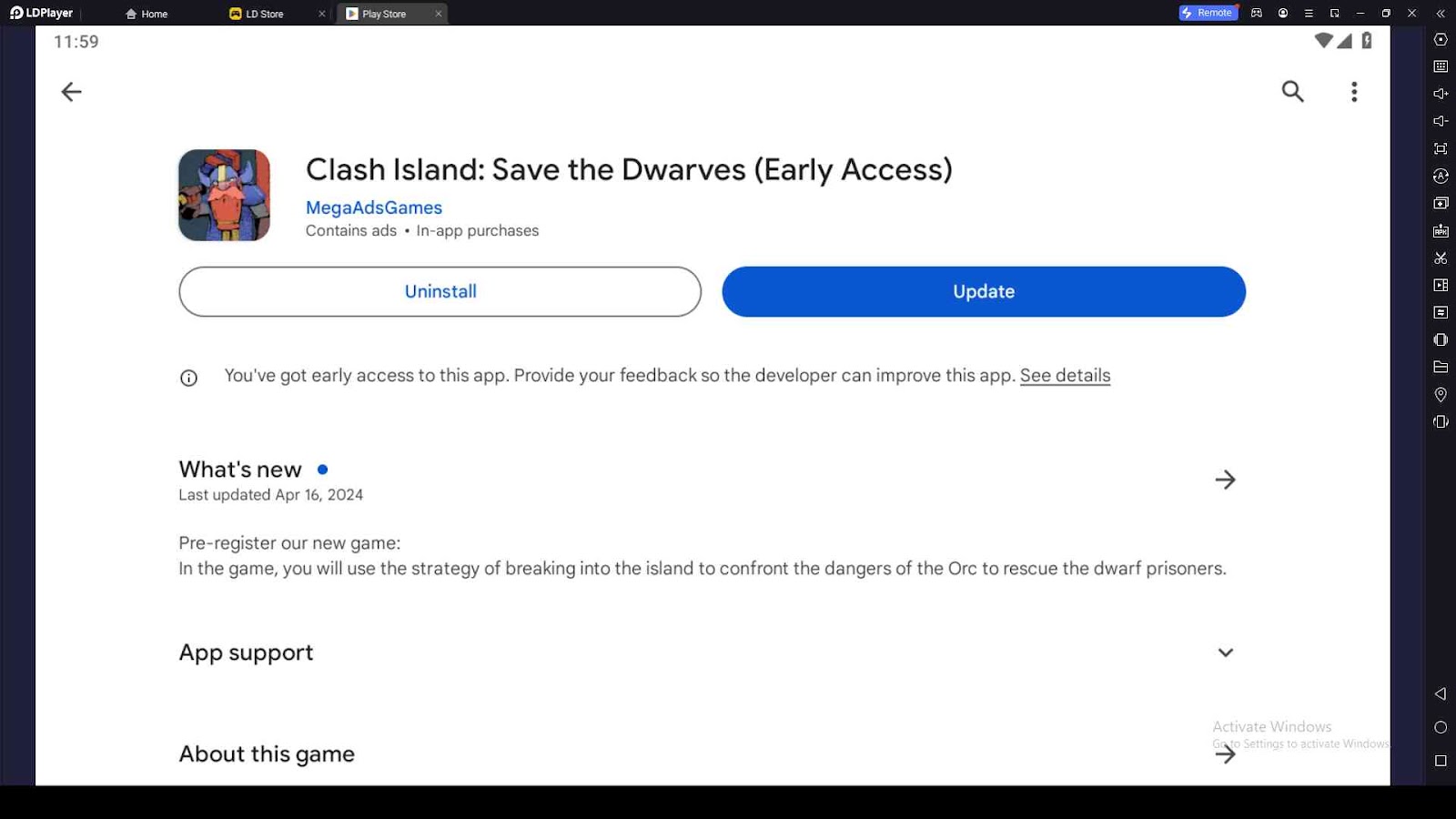 Playing Clash Island: Save the Dwarves on PC with LDPlayer