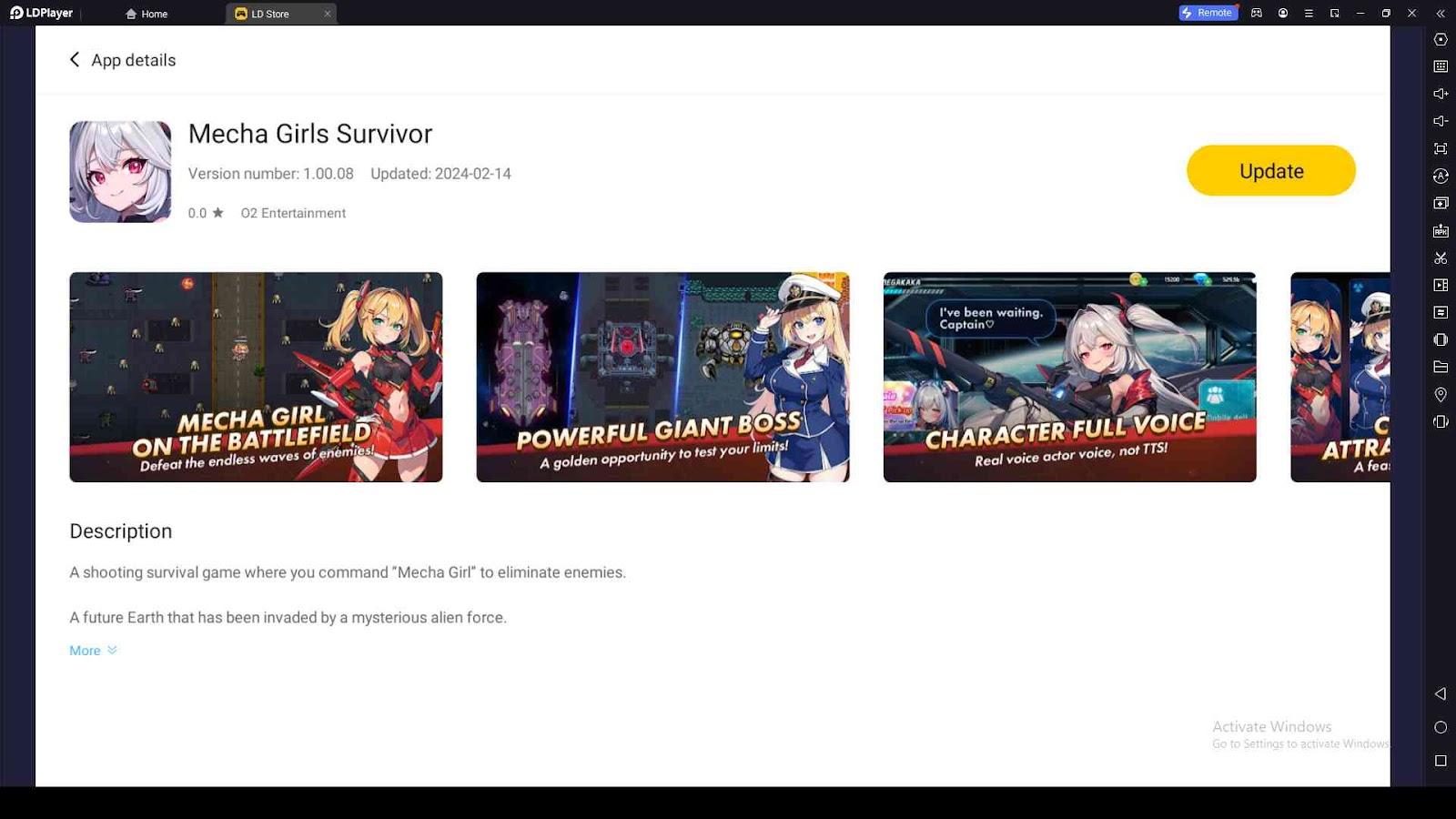 Playing Mecha Girls Survivor on PC with LDPlayer