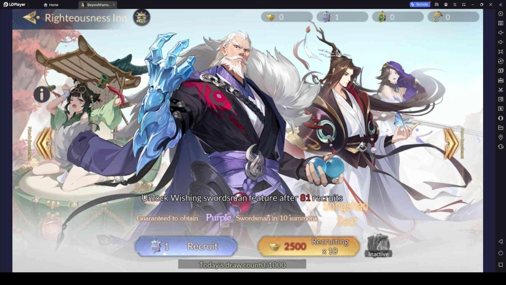 Recruit the Best Swordsmen