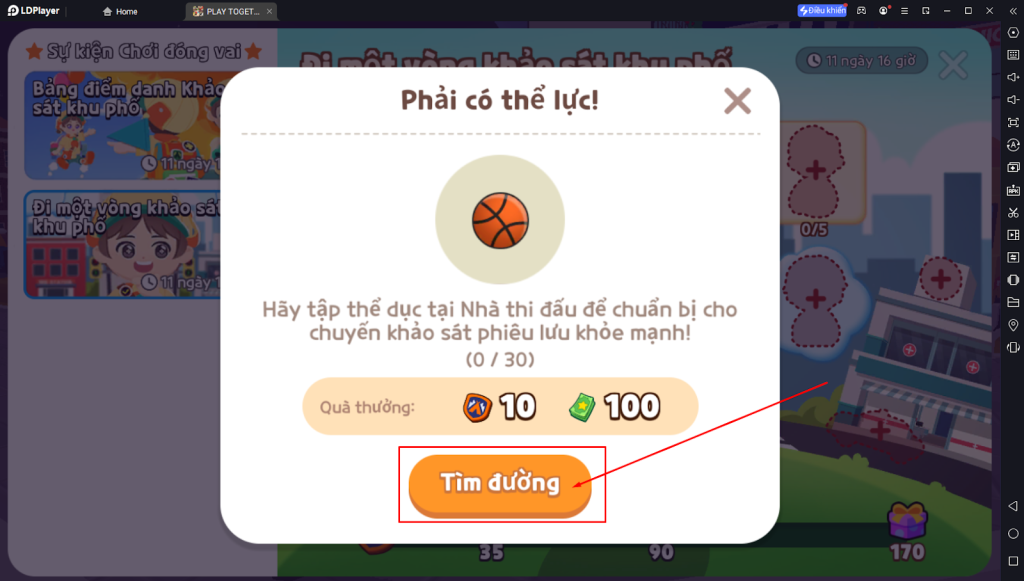 PLAY TOGETHER VNG - HƯỚNG DẪN TẤT CẢ NHIỆM VỤ SỰ KIỆN ĐI 1 VÒNG KHẢO SÁT KHU PHỐ
