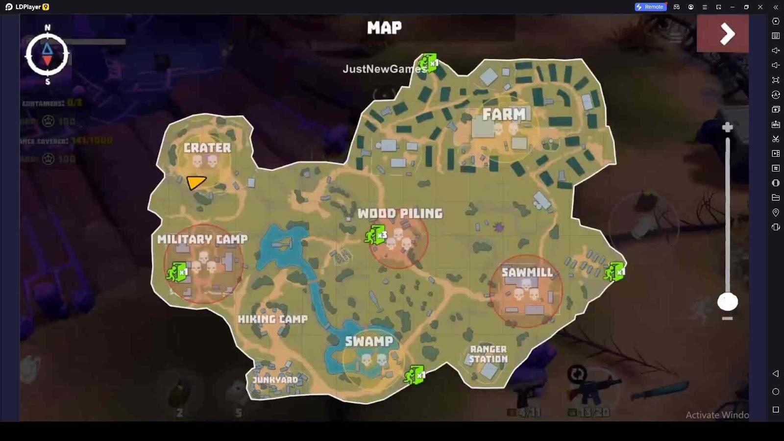Use the Map for Special Hints