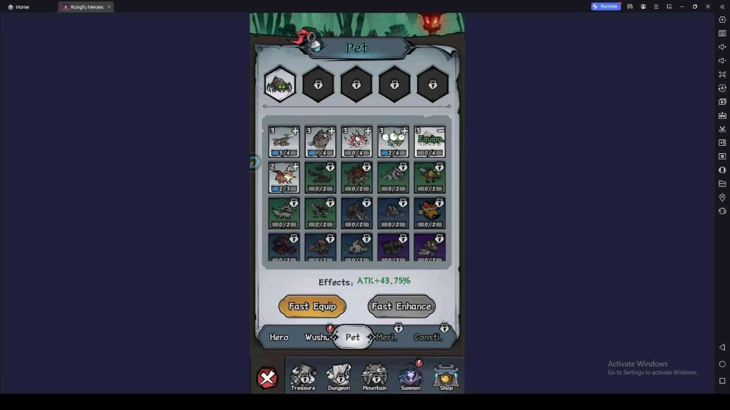 Deploy the Best Pets in Kungfu Heroes - Idle RPG