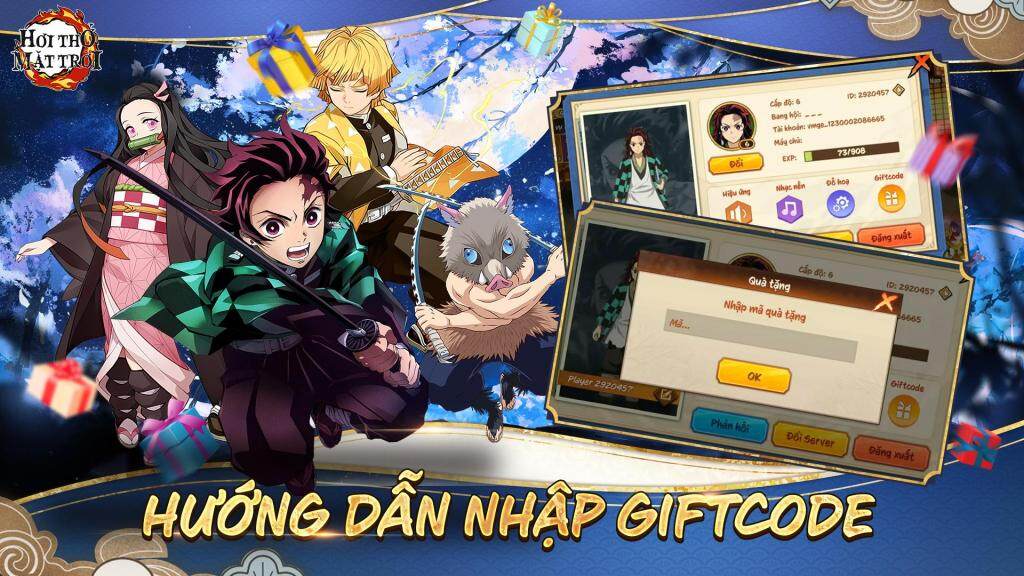 Hơi Thở Mặt Trời: tổng hợp giftcode tân thủ và hướng dẫn cách nhập mới nhất