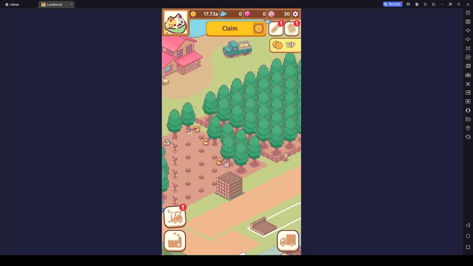Build Up Your Timber Empire in Lumbercat: Idle Tycoon