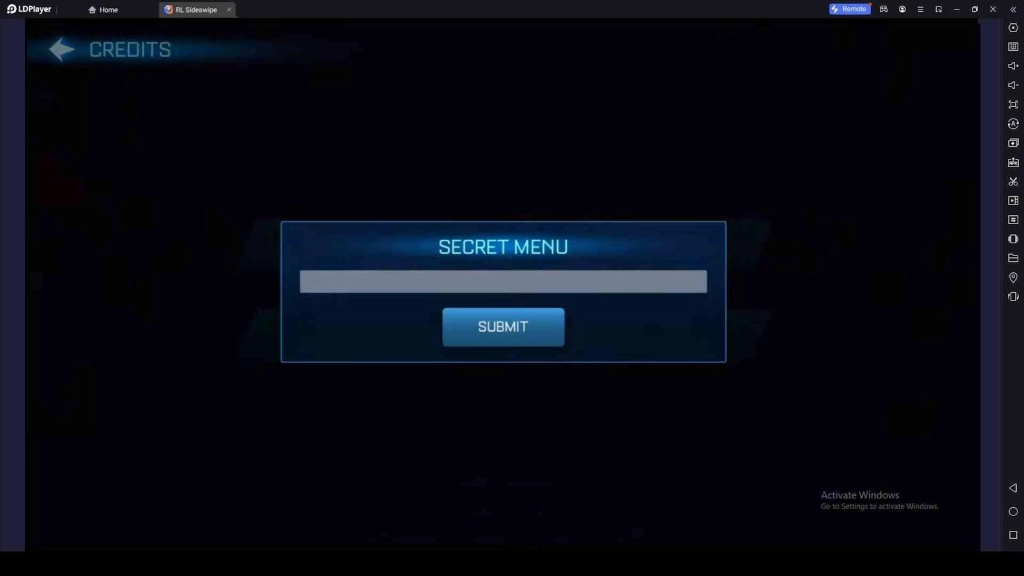 Redeeming Process for Rocket League Sideswipe Codes