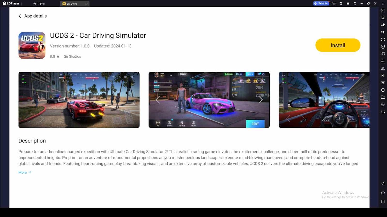 Cruising Smoothly with UCDS 2 - Car Driving Simulator on PC