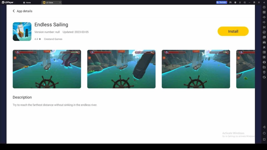 Playing Endless Sailing on PC with LDPlayer