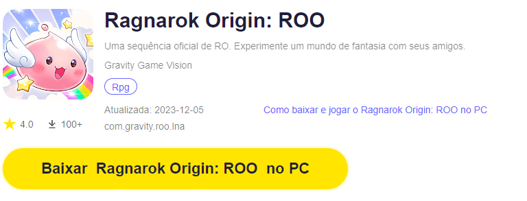 Uma sequência de Ragnarok Origin está para lançar: Veja Ragnarok Origin: ROO!