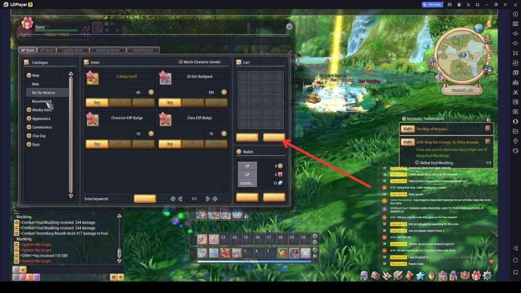 Redeeming Process for the Codes in Astral Tale