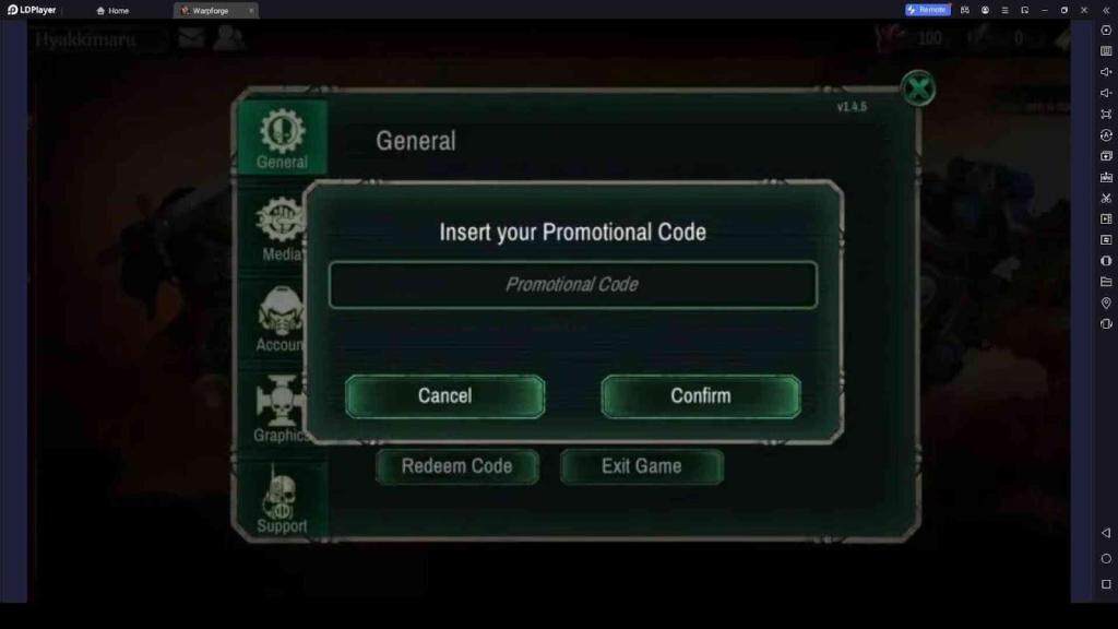 Redeeming Process for the Codes in Warhammer 40,000 Warpforge