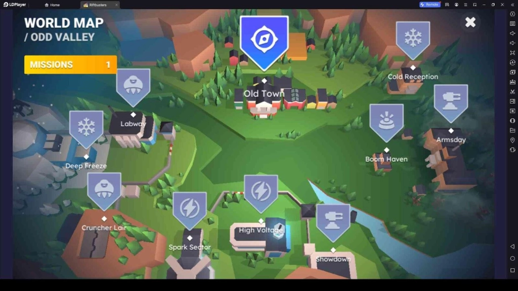 Places to Explore in Riftbusters