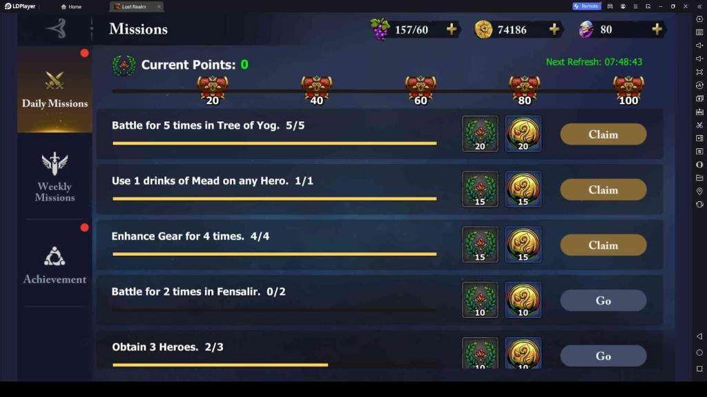 Missions to Guide You to Do Your Best in Lost Realm: Chronorift
