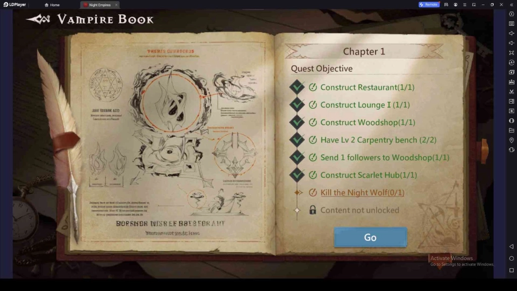 Complete Chapters in Vampire Book