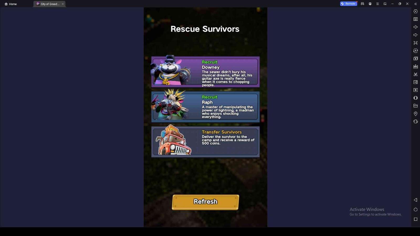 Recruit a Better Survivor