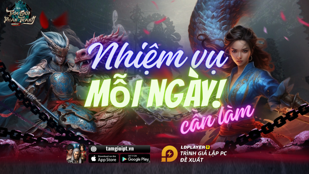 Tam Giới Phân Tranh Mobile: hướng dẫn nhiệm vụ mỗi ngày cần phải làm.