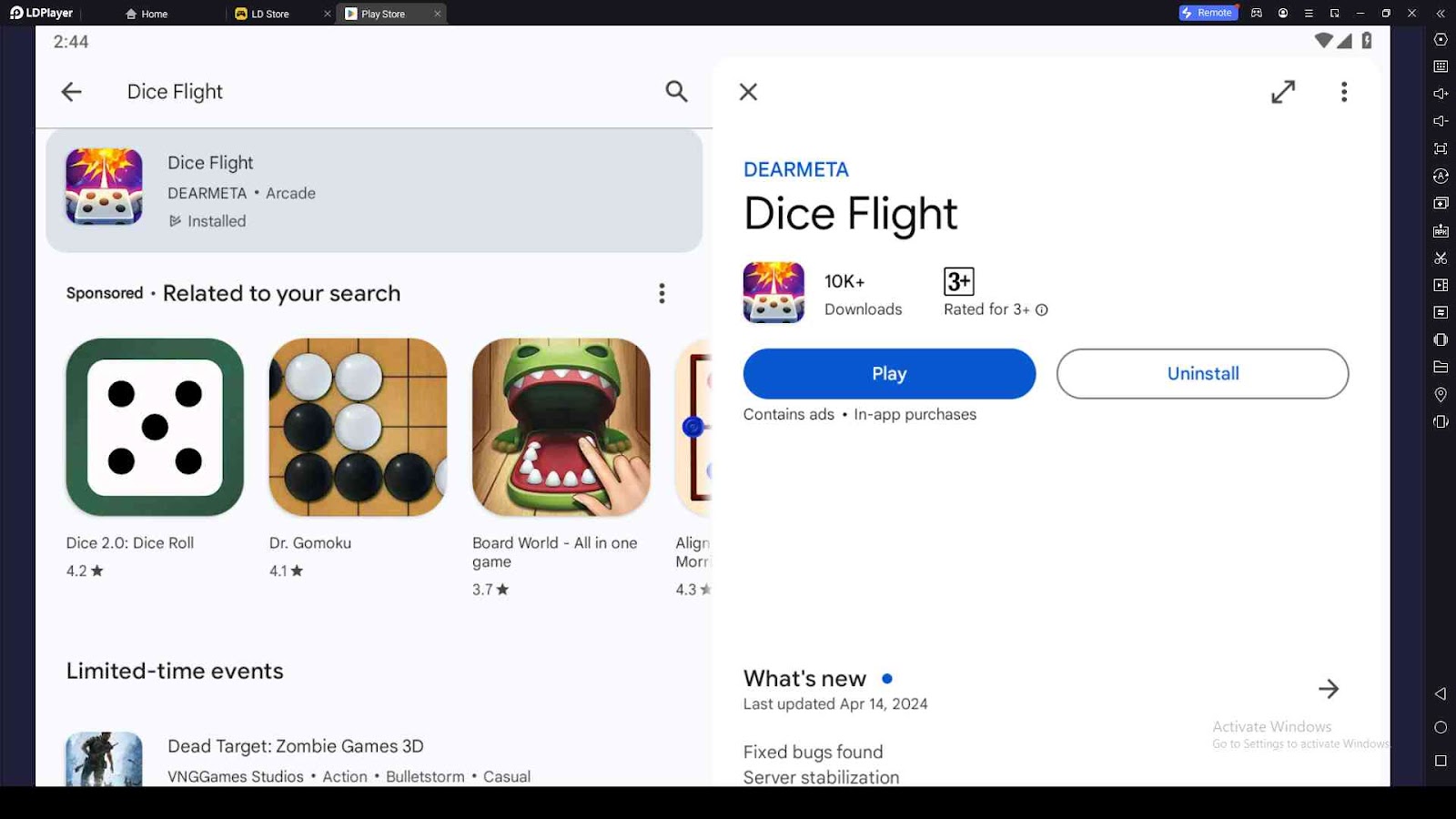 Playing Dice Flight on PC with LDPlayer