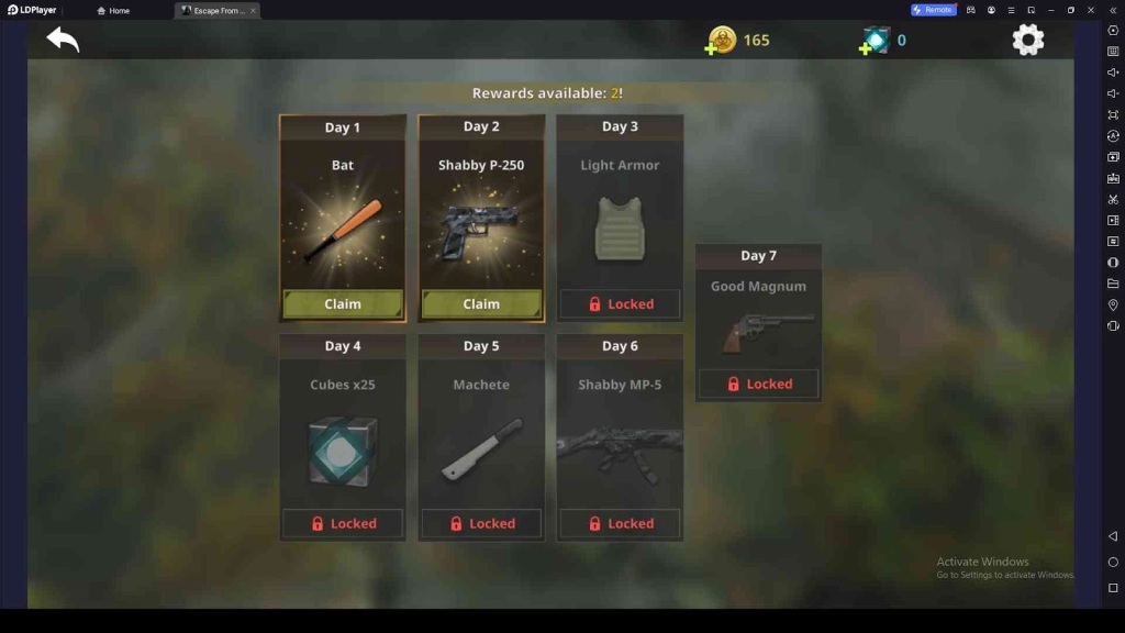 Collect Rewards in Last Escape: Wasteland Warzone