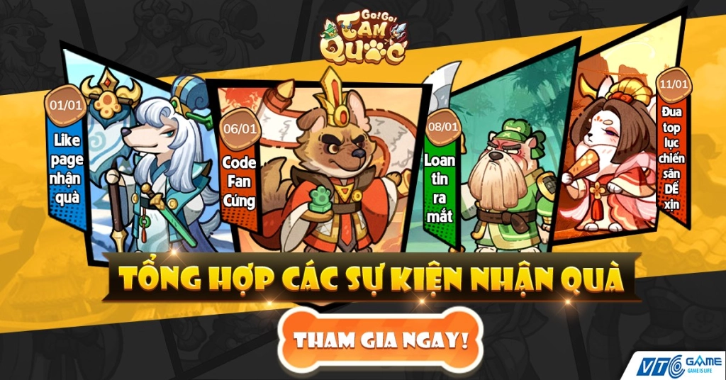 GoGo Tam Quốc: tổng hợp giftcode và hướng dẫn cách nhập