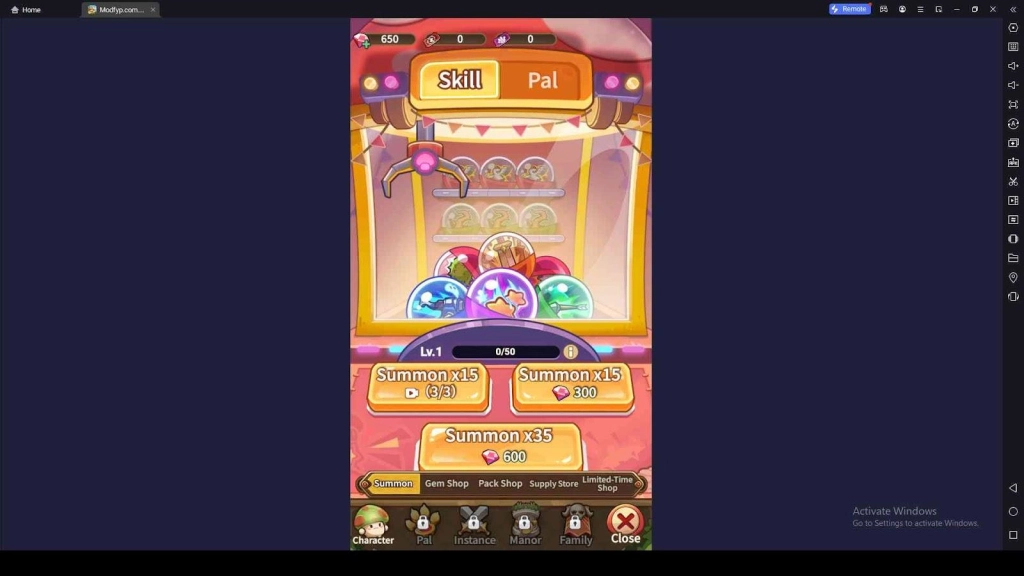 Summoning System in Maple Rush