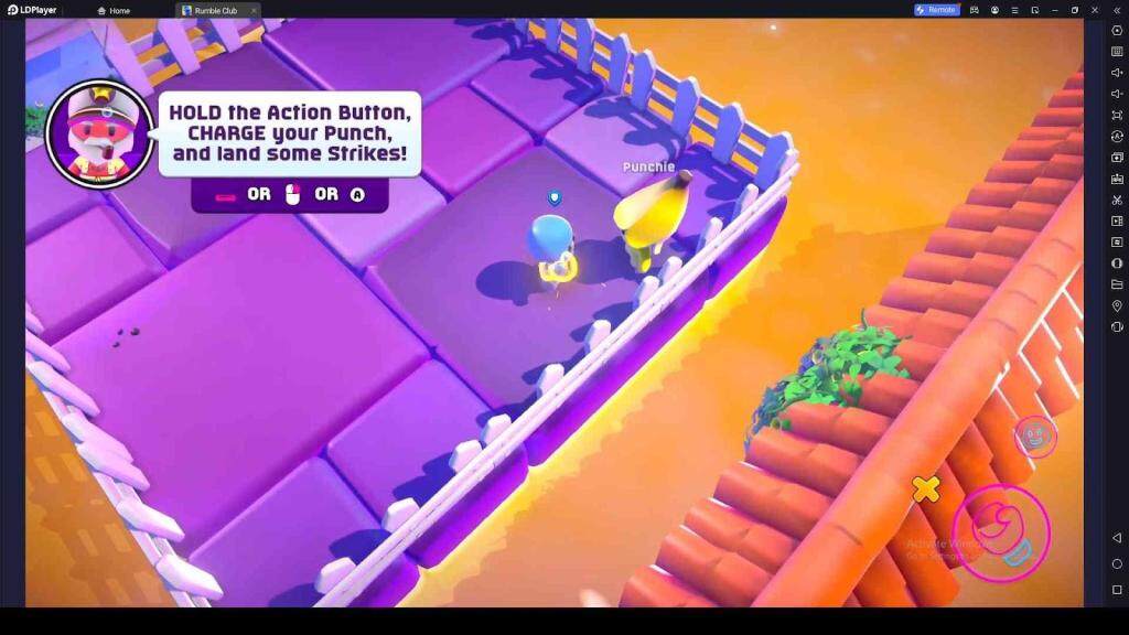 Punch the Enemies and Knock Them